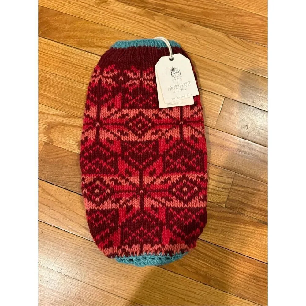 New Free People x French Knot Snowflake Dog Sweater Size S